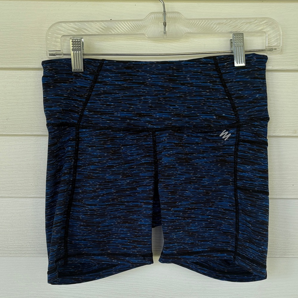 Women's Blue Patterned Shorts